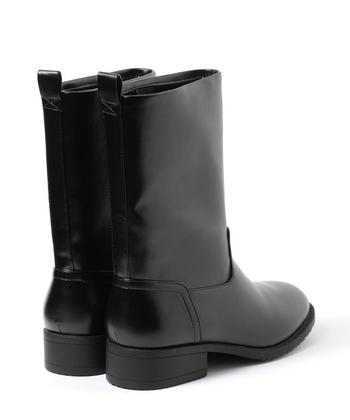 studio CLIP（スタディオクリップ）の「ブラック柔らかミドルブーツ（ブーツ・レディース・ブラック・LARGE/MEDIUM）」の4枚目の写真