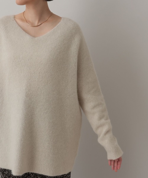 A part by(アパートバイ)の「CNラクーンコン2WAYニット(ニット/セーター・レディース・チャコールグレー/グレー系その他6/アイボリー/ピンク系その他/ネイビー/ベージュ/イエロー系その他/ホワイト系その他6・FREE)」の11枚目の写真