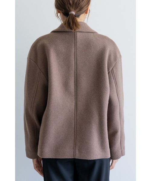 M.deux(エムドゥ)の「◇ライトパイルPコート◇(テーラードジャケット・レディース・グレー/モカ・MEDIUM)」の10枚目の写真