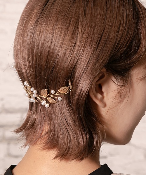 epic day(エピックデイ)の「リーフ&ピュアパールヘッドドレス(その他ヘアアクセサリー・レディース・シルバー/ゴールド・F)」の13枚目の写真
