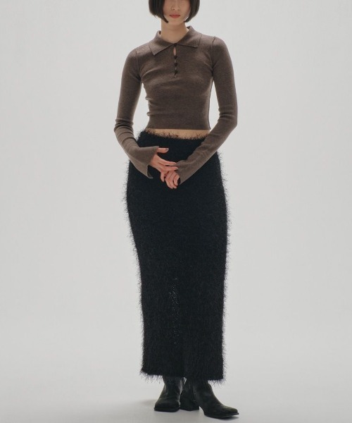 TODAYFUL（トゥデイフル）の「TODAYFUL Highgauge Skipper Knit 12420524（ニット/セーター・レディース・チャコールグレー/ブラウン・FREE）」の7枚目の写真