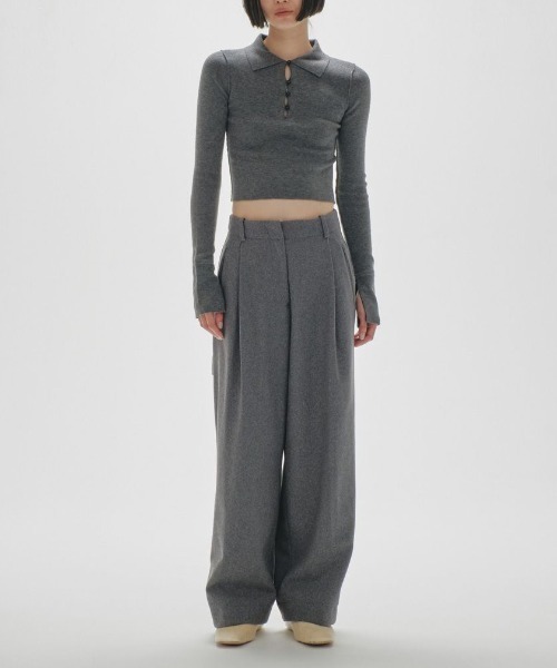 TODAYFUL（トゥデイフル）の「TODAYFUL Highgauge Skipper Knit 12420524（ニット/セーター・レディース・チャコールグレー/ブラウン・FREE）」の10枚目の写真