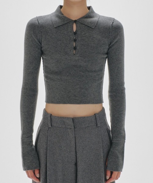 TODAYFUL（トゥデイフル）の「TODAYFUL Highgauge Skipper Knit 12420524（ニット/セーター・レディース・チャコールグレー/ブラウン・FREE）」の11枚目の写真
