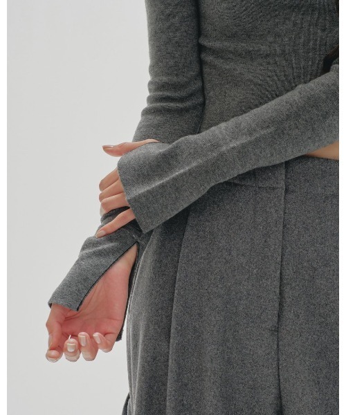 TODAYFUL（トゥデイフル）の「TODAYFUL Highgauge Skipper Knit 12420524（ニット/セーター・レディース・チャコールグレー/ブラウン・FREE）」の6枚目の写真