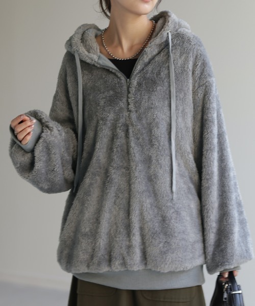 ふわもこ ボアパーカー（パーカー）｜HUG.U（ハグユー）の