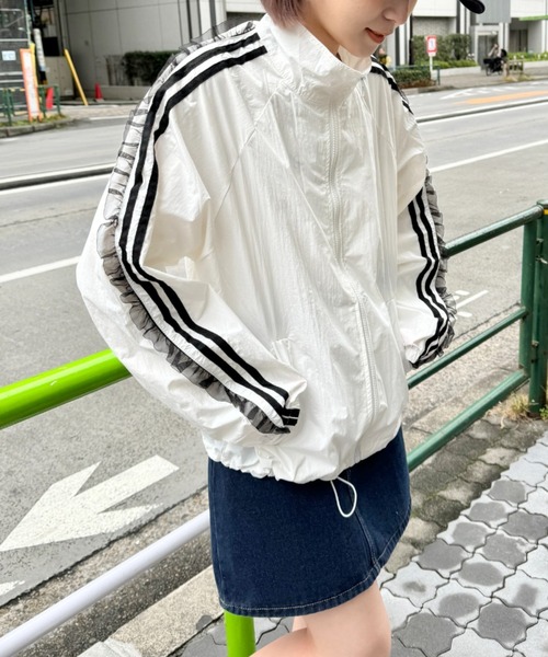 セール】フリルチュールラインパーカー（ブルゾン）｜SOLLON