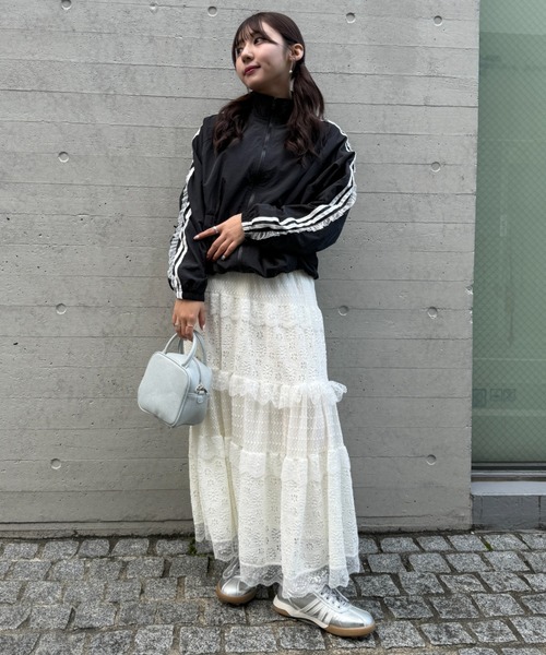 セール】フリルチュールラインパーカー（ブルゾン）｜SOLLON