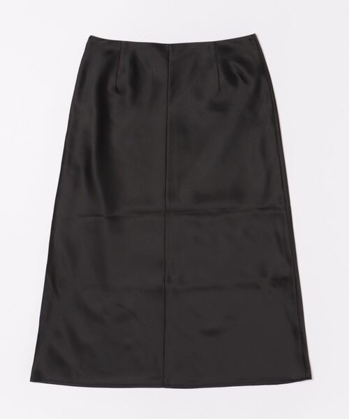 セール】Aライン サテンミディ丈スカート TINA：JOJUN（スカート