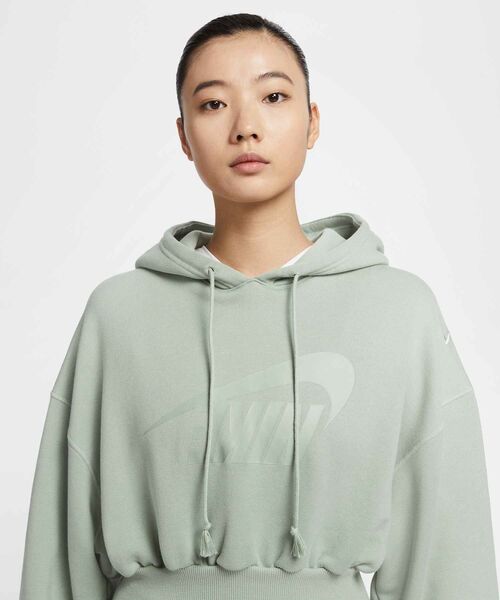 NIKE オーバーサイズド クロップド フレンチテリー プルオーバー パーカー セール】ナイキ スポーツウェア ウィメンズ オーバーサイズド