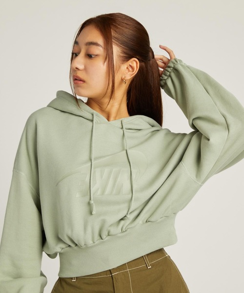 NIKE オーバーサイズド クロップド フレンチテリー プルオーバー パーカー セール】ナイキ スポーツウェア ウィメンズ オーバーサイズド