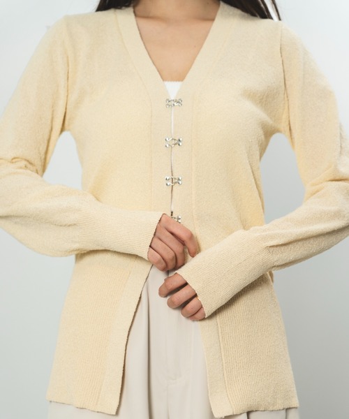 SENEE カーディガン cropped sheer cardigan（クロップドシアーカーディガン