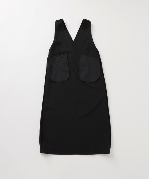 JOURNAL STANDARD relume(ジャーナルスタンダード レリューム)の「ウォッシャブルダブルクロスジャンパースカート(ワンピース・レディース・ブラック/チョコ・36/38)」の11枚目の写真