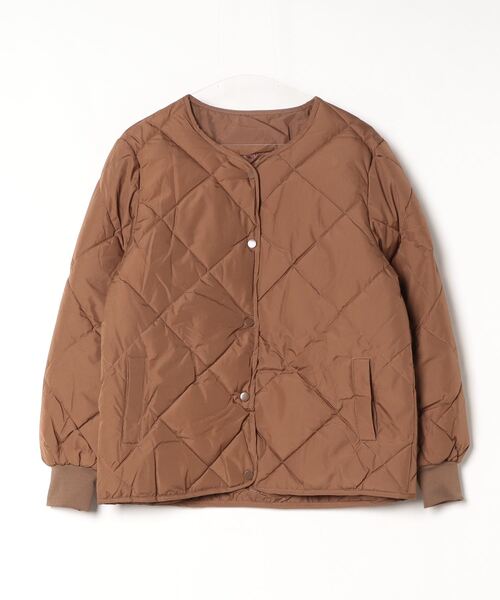 Per sist ence（パーシエンス）の「キルティングノーカラーコート（ダウンジャケット/コート・レディース・ベージュ/ブラック/ホワイト・X-LARGE/LARGE/MEDIUM/SMALL）」の21枚目の写真