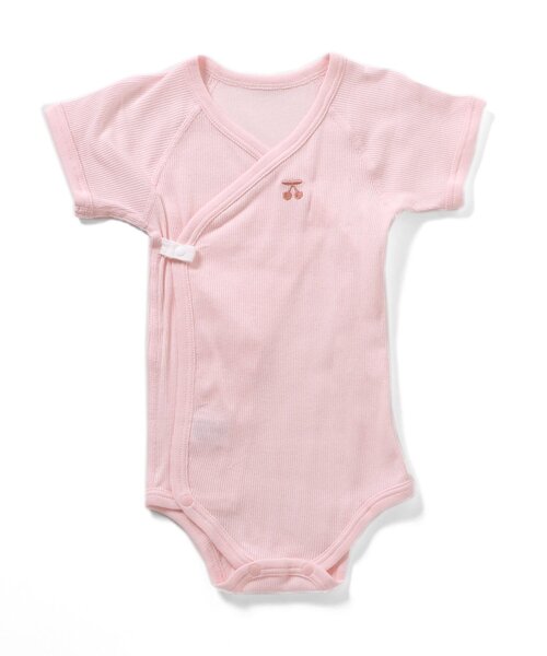 apres les cours（アプレレクール）の「ベビー半袖リブグレコ肌着　総柄・ワンポイント（肌着・キッズ・アイボリー/イエロー/ミント/ラベンダー/ピンク/オフホワイト・80/70）」の6枚目の写真