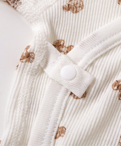 apres les cours（アプレレクール）の「ベビー半袖リブグレコ肌着　総柄・ワンポイント（肌着・キッズ・アイボリー/イエロー/ミント/ラベンダー/ピンク/オフホワイト・80/70）」の16枚目の写真