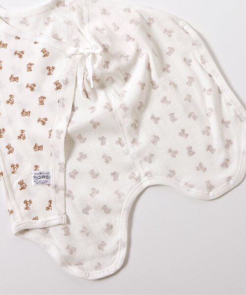 apres les cours（アプレレクール）の「ベビー半袖リブグレコ肌着　総柄・ワンポイント（肌着・キッズ・アイボリー/イエロー/ミント/ラベンダー/ピンク/オフホワイト・80/70）」の20枚目の写真