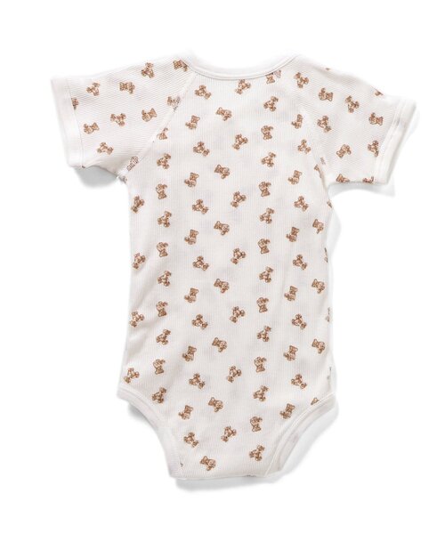 apres les cours（アプレレクール）の「ベビー半袖リブグレコ肌着　総柄・ワンポイント（肌着・キッズ・アイボリー/イエロー/ミント/ラベンダー/ピンク/オフホワイト・80/70）」の21枚目の写真