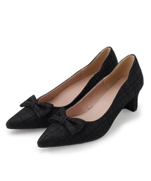 couture brooch | サイドカットリボンパンプス(パンプス)