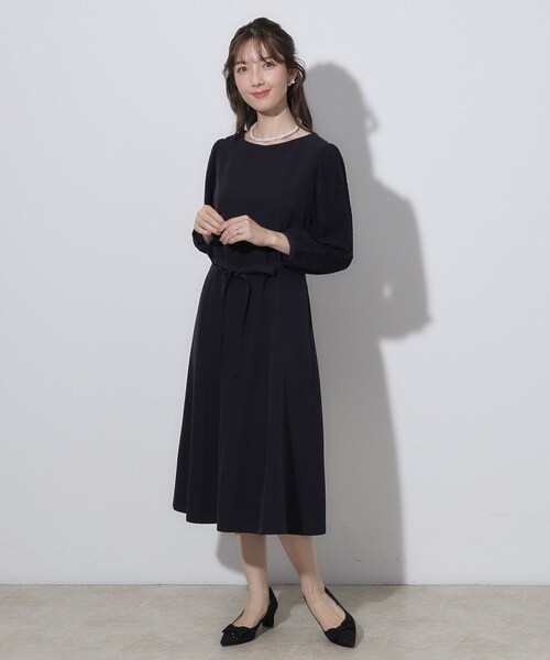 couture brooch（クチュールブローチ）の「サイドカットリボンパンプス（パンプス・レディース・ナチュラル/ブラック・30/35/45）」の10枚目の写真