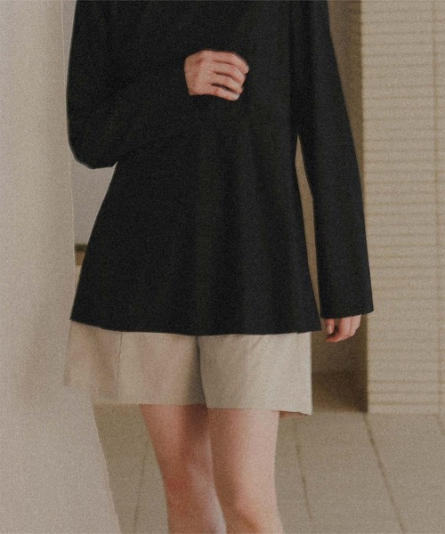 titivate(ティティベイト)の「撥水バックゴムショートパンツ/ラッシュガード(ラッシュガード・レディース・ライトグリーン/ベージュ系その他/ベージュ/ブラック・LL/L/M/S)」の5枚目の写真