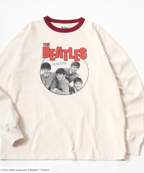 MARUKAWA(マルカワ)の「THE Beatles/ザ・ビートルズ リンガー メンバーフォトプリント ロンT レディース メンズ(Tシャツ/カットソー・メンズ・レッド/チャコール/オフホワイト・M/LL/L)」の8枚目の写真