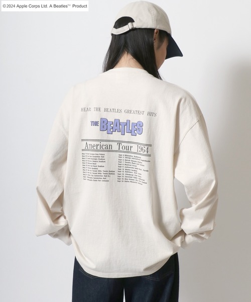 MARUKAWA(マルカワ)の「THE Beatles/ザ・ビートルズ リンガー メンバーフォトプリント ロンT レディース メンズ(Tシャツ/カットソー・メンズ・レッド/チャコール/オフホワイト・M/LL/L)」の4枚目の写真