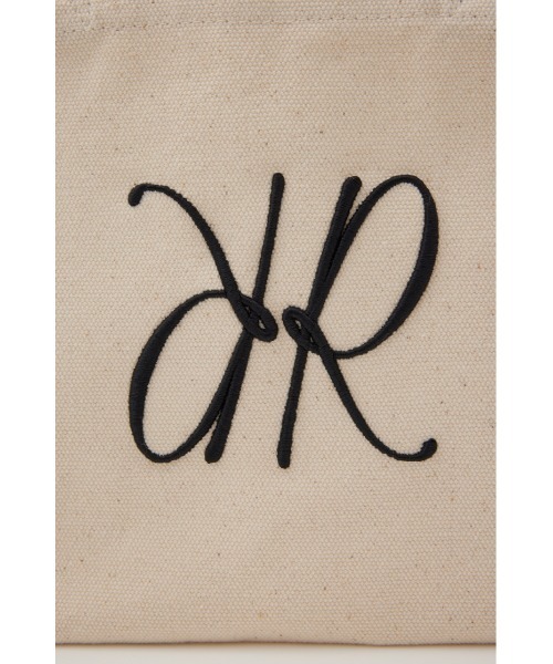 rienda（リエンダ）の「【WEB限定】Rロゴキャンバスミニトートバッグ（トートバッグ・レディース・アイボリー/グレー/ブラック/マルチ・FREE）」の16枚目の写真