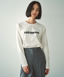 UNFILO（アンフィーロ）の「【抗菌防臭/接触冷感】ロゴプリントロンT（Tシャツ/カットソー）」