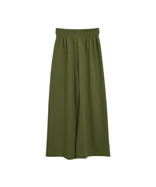 aquagarage（アクアガレージ）の「エンボス加工リラックスパンツ（その他パンツ・レディース・ブラック/カーキ/グレー/ベージュ/グリーン・S/L/LL/P/M）」の14枚目の写真