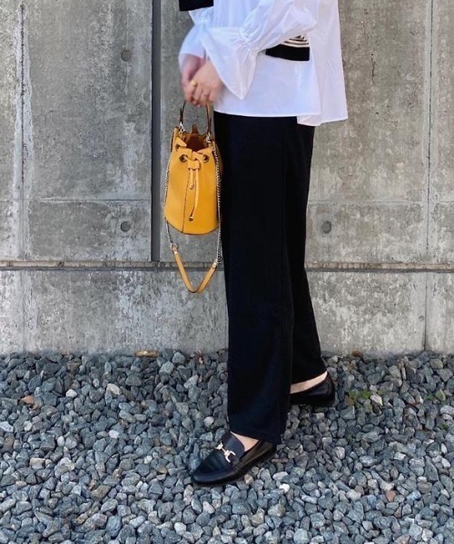 aquagarage（アクアガレージ）の「エンボス加工リラックスパンツ（その他パンツ・レディース・ブラック/カーキ/グレー/ベージュ/グリーン・S/L/LL/P/M）」の18枚目の写真