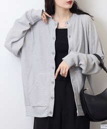 JEMORGAN ワッフルクルーネックカーディガン