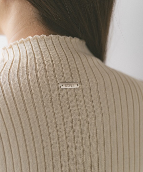 ECREL（エクレール）の「ハイネックノースリーブリブニット（ニット/セーター・レディース・ブラック/アイボリー・FREE）」の10枚目の写真