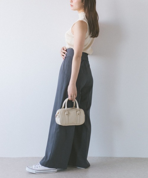 ECREL（エクレール）の「ハイネックノースリーブリブニット（ニット/セーター・レディース・ブラック/アイボリー・FREE）」の13枚目の写真