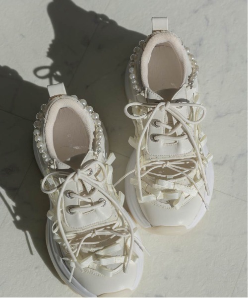 セール】2WAY ミニリボンシアースニーカー（スニーカー）｜RANDA