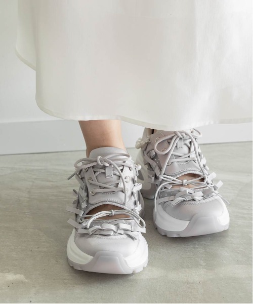 セール】2WAY ミニリボンシアースニーカー（スニーカー）｜RANDA