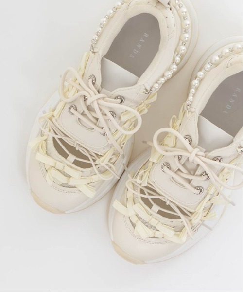 セール】2WAY ミニリボンシアースニーカー（スニーカー）｜RANDA