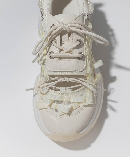 セール】2WAY ミニリボンシアースニーカー（スニーカー）｜RANDA