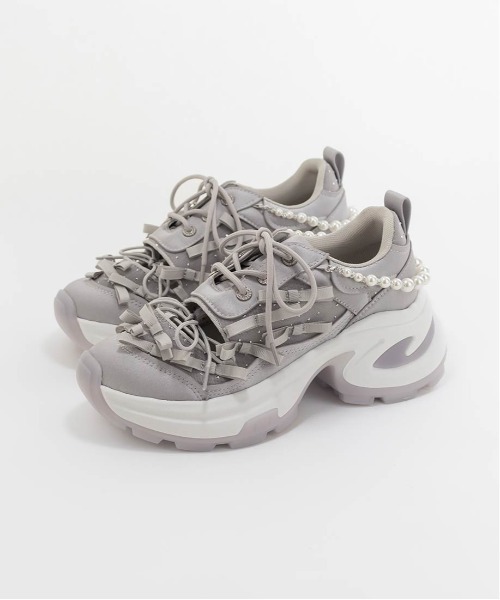 セール】2WAY ミニリボンシアースニーカー（スニーカー）｜RANDA