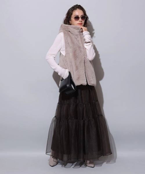 ティアードスカートアルページュストーリー本日22:00までの値下げ オーガンティアードスカート（スカート）｜Arpege story