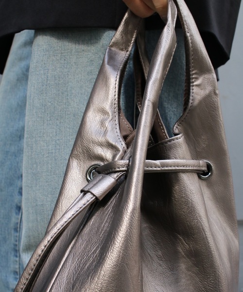 Scrap Book（スクラップブック）の「【Scrap Book】ウォッシャブルサブトート（トートバッグ・レディース・ブラック/ブラウン・FREE）」の17枚目の写真