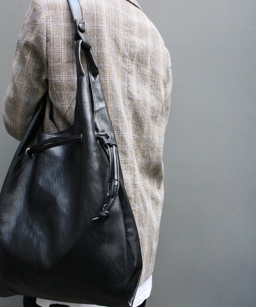 Scrap Book（スクラップブック）の「【Scrap Book】ウォッシャブルサブトート（トートバッグ・レディース・ブラック/ブラウン・FREE）」の12枚目の写真