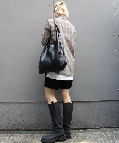 Scrap Book（スクラップブック）の「【Scrap Book】ウォッシャブルサブトート（トートバッグ・レディース・ブラック/ブラウン・FREE）」の8枚目の写真