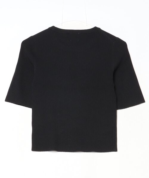 ROSE BUD（ローズバッド）の「RIB KNIT PULLOVER（ニット/セーター・レディース・ブラック/ブルー/ホワイト・ONE SIZE）」の8枚目の写真