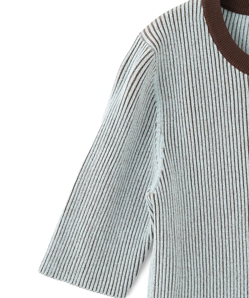 ROSE BUD（ローズバッド）の「RIB KNIT PULLOVER（ニット/セーター・レディース・ブラック/ブルー/ホワイト・ONE SIZE）」の6枚目の写真