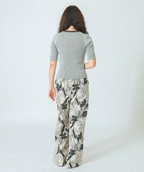 ROSE BUD（ローズバッド）の「RIB KNIT PULLOVER（ニット/セーター・レディース・ブラック/ブルー/ホワイト・ONE SIZE）」の10枚目の写真