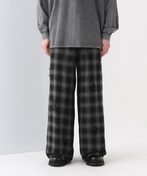 HARE(ハレ)の「【SET UP対応】DAMAGEチェックパンツ(HARE)(その他パンツ・メンズ・グレー系その他/ブルー系その他・FREE)」の3枚目の写真