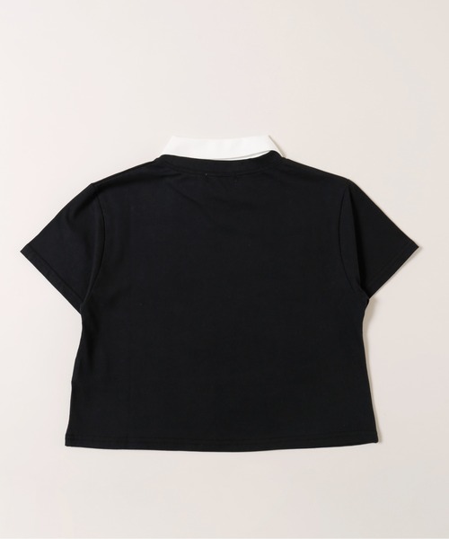 セール】【プチプラ99☆】ハートワンポイント襟付きTシャツ