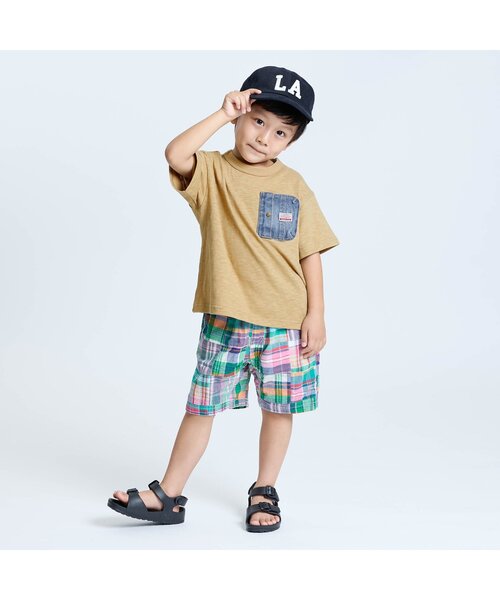 F.O.KIDS(エフオーキッズ)の「【ジュニア対応】デニムポケット半袖Tシャツ(Tシャツ/カットソー・キッズ・ベージュ/ブルー/チャコール/グレー/カーキ/レッド・80/90/100/110/120/130/140/150/160)」の12枚目の写真