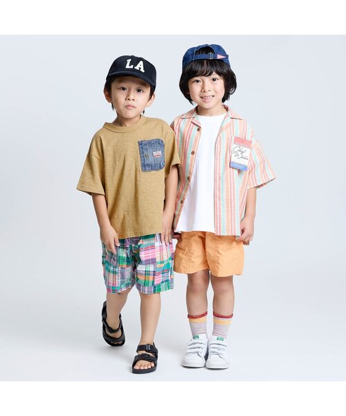 F.O.KIDS(エフオーキッズ)の「【ジュニア対応】デニムポケット半袖Tシャツ(Tシャツ/カットソー・キッズ・ベージュ/ブルー/チャコール/グレー/カーキ/レッド・80/90/100/110/120/130/140/150/160)」の15枚目の写真