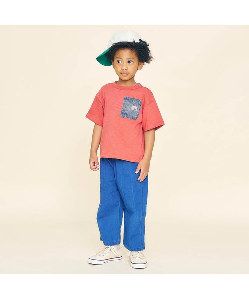 F.O.KIDS(エフオーキッズ)の「【ジュニア対応】デニムポケット半袖Tシャツ(Tシャツ/カットソー・キッズ・ベージュ/ブルー/チャコール/グレー/カーキ/レッド・80/90/100/110/120/130/140/150/160)」の18枚目の写真